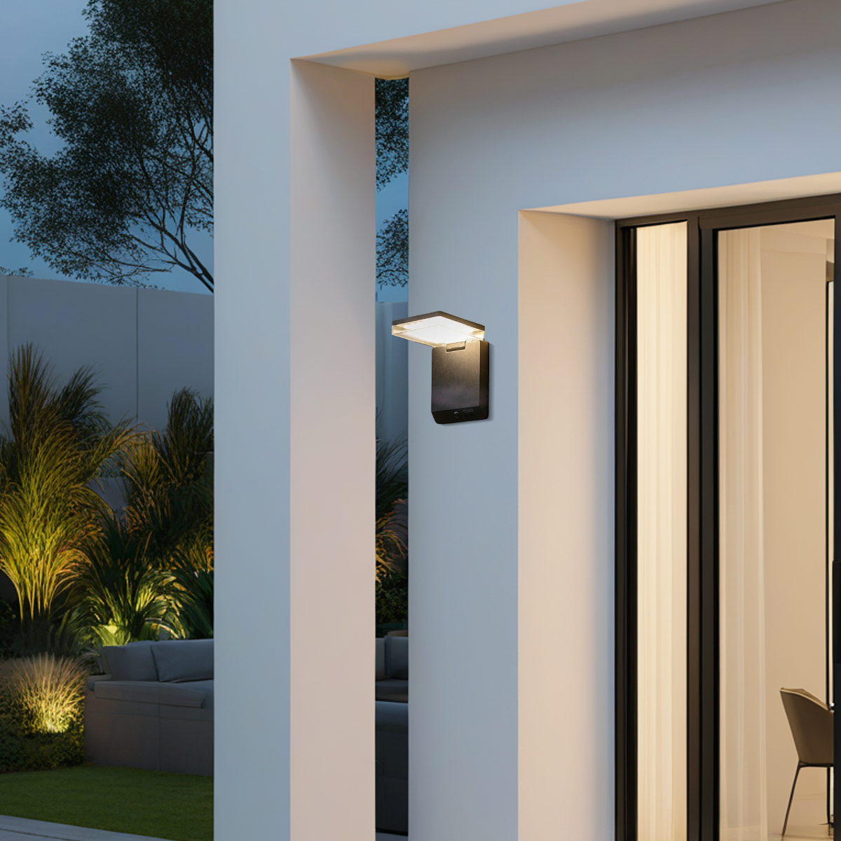 Modern Solar Outdoor Wall Lamp