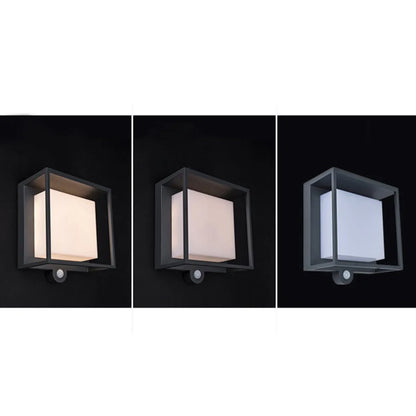 Modern Rectangular Outdoor Wall Lamp