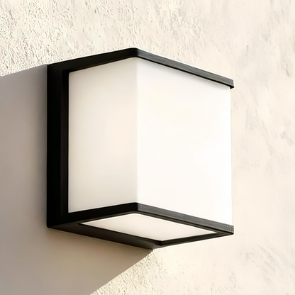 Lunara Modern Solar LED Outdoor Wall Lamp – Waterproof Sensor Light for Courtyard