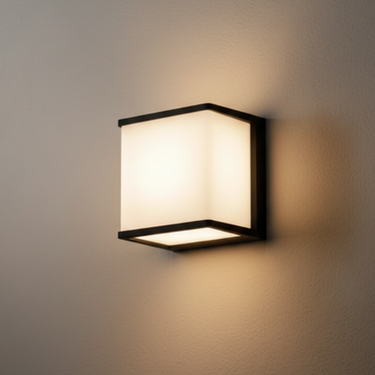 Lámpara de pared exterior Lunara - Moderna, LED con sensor solar e impermeable