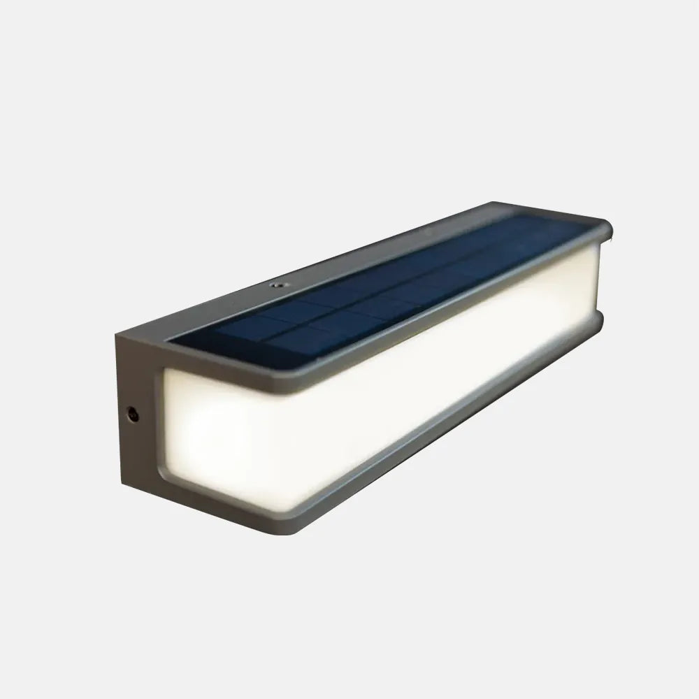 Modern Solar LED Outdoor Wall Lamp – Waterproof Sensor Light