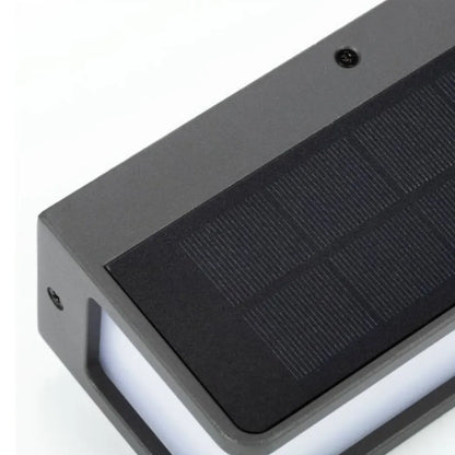 Modern Outdoor Wall Lamp Rectangular Solar Detail