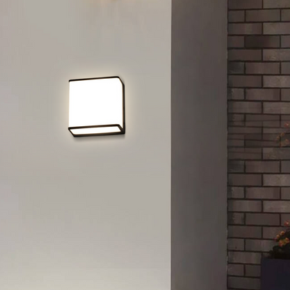 Modern Outdoor Wall Lamp Square Courtyard