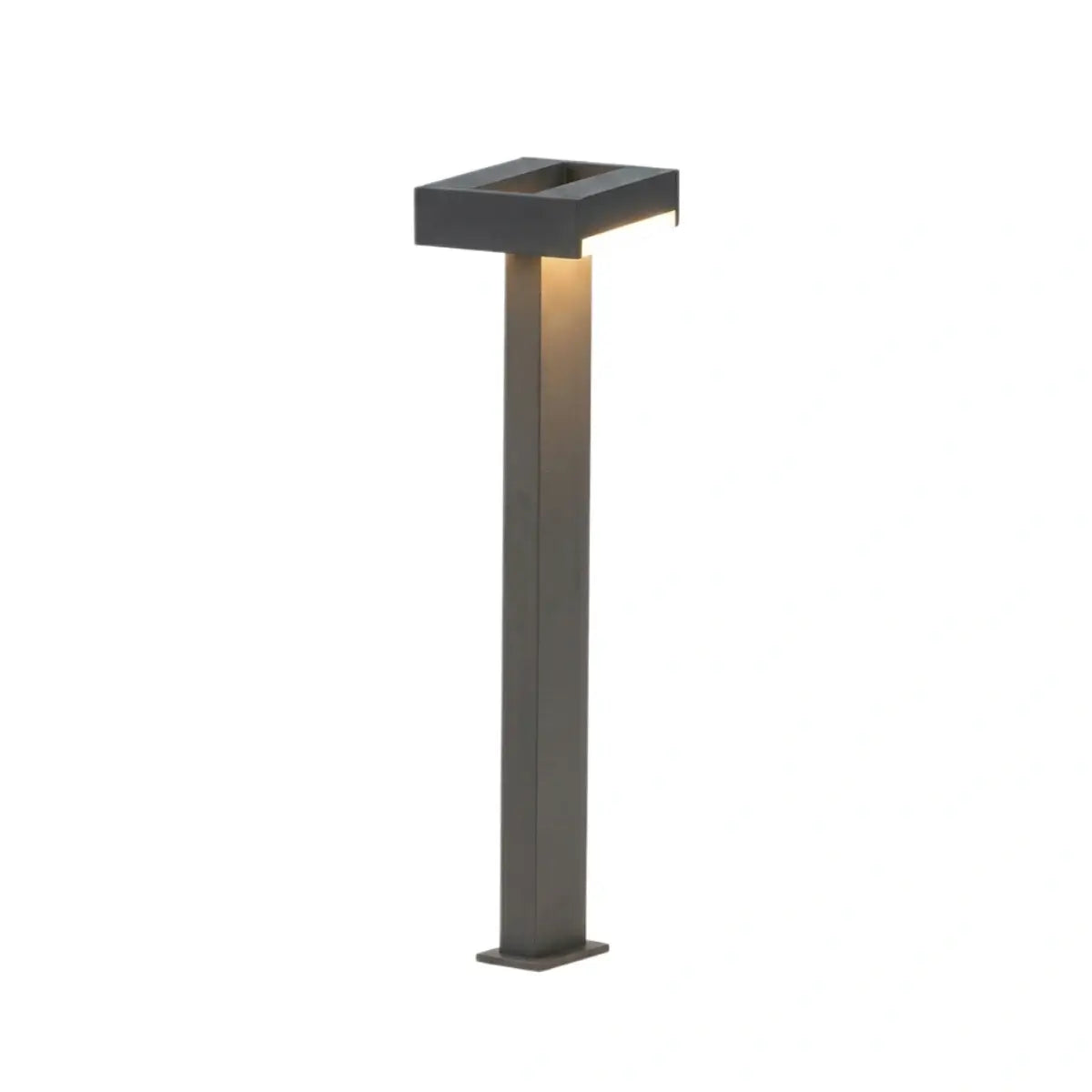 Stellar Minimalist Geometric Pathway Lamp – Black Metal Outdoor Light