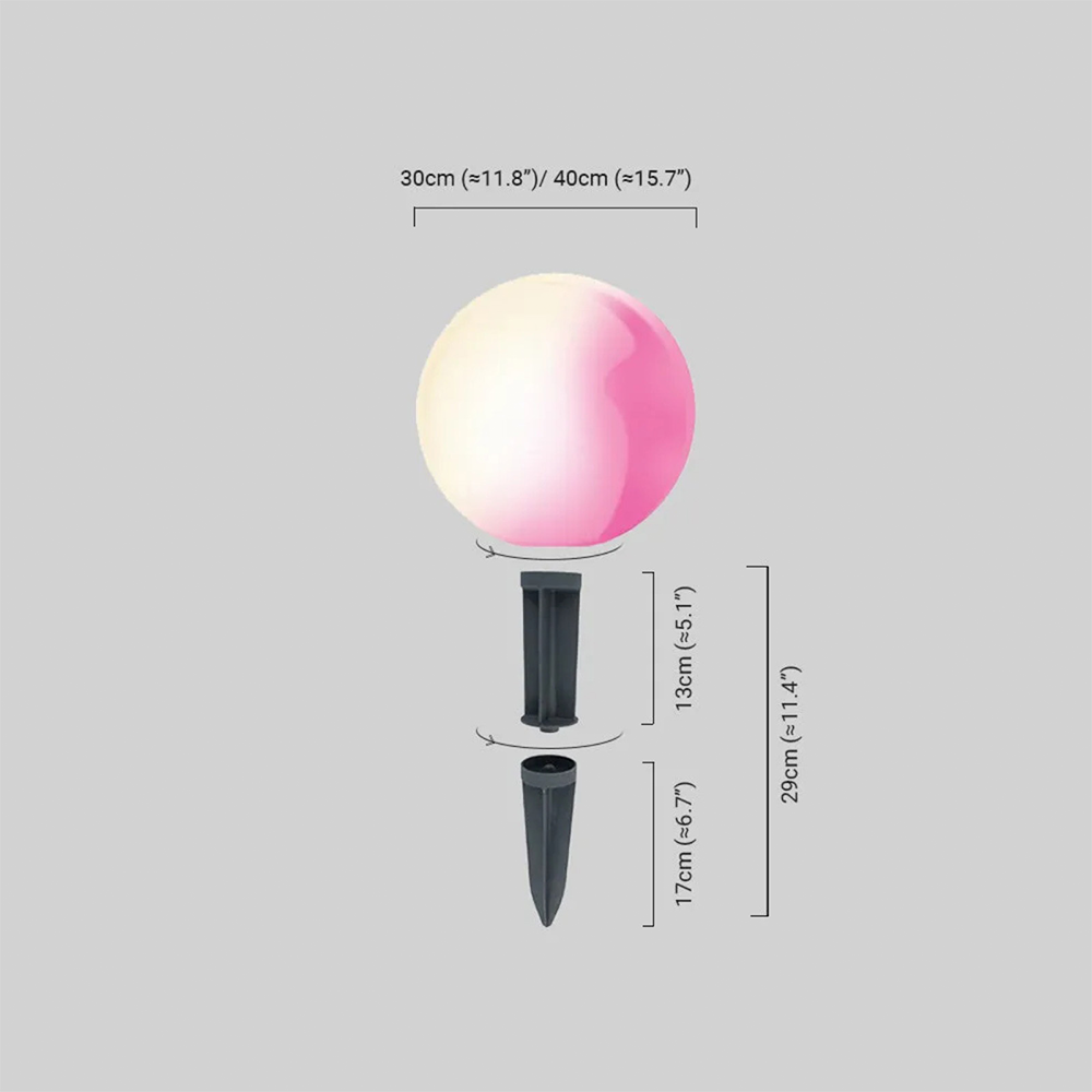 ModernGlobular Outdoor Ground Light