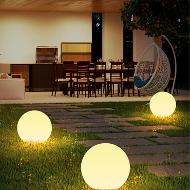 ModernGlobular Outdoor Ground Light