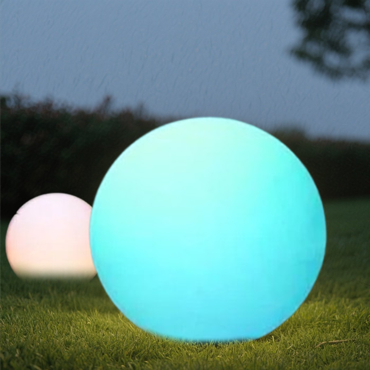 Modern Globular Outdoor Ground Light