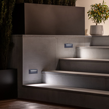 Modern Outdoor Step Deck Light Rectangular