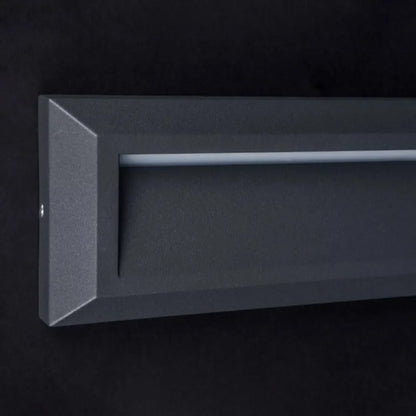 Modern Outdoor Step Deck Light Rectangular is Made of Metal 