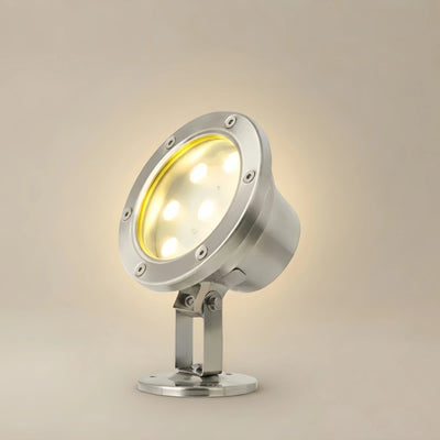 Irondale Modern Pathway Lights - Silver Metal & Glass Irregular Design for Path