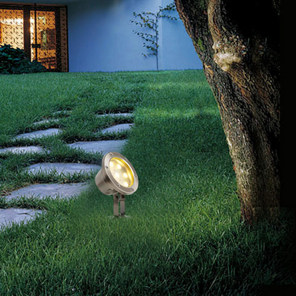 Modern Pathway Lights - Silver Metal & Glass Irregular Design for Path