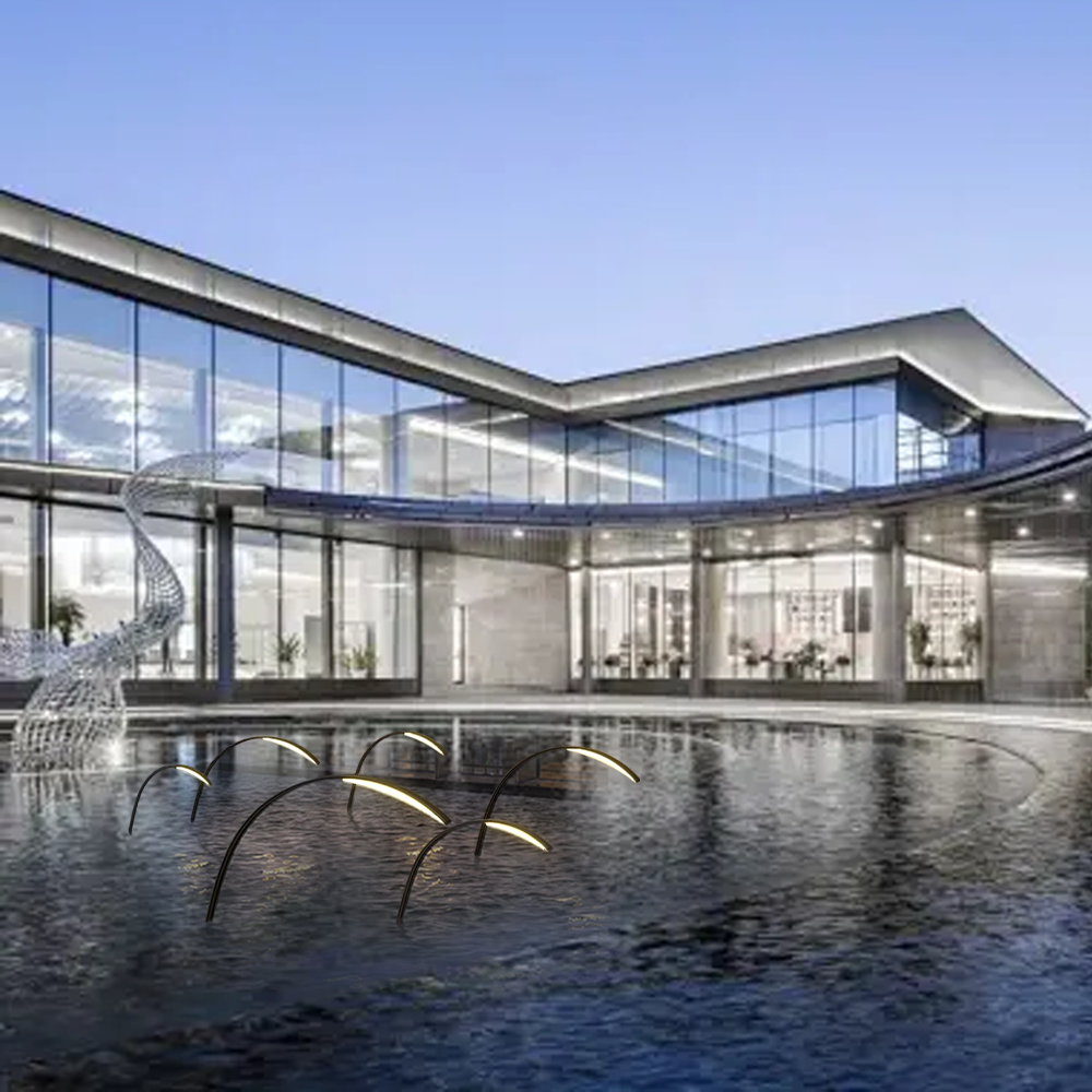 Minimalist Metal & Acrylic Pathway Light