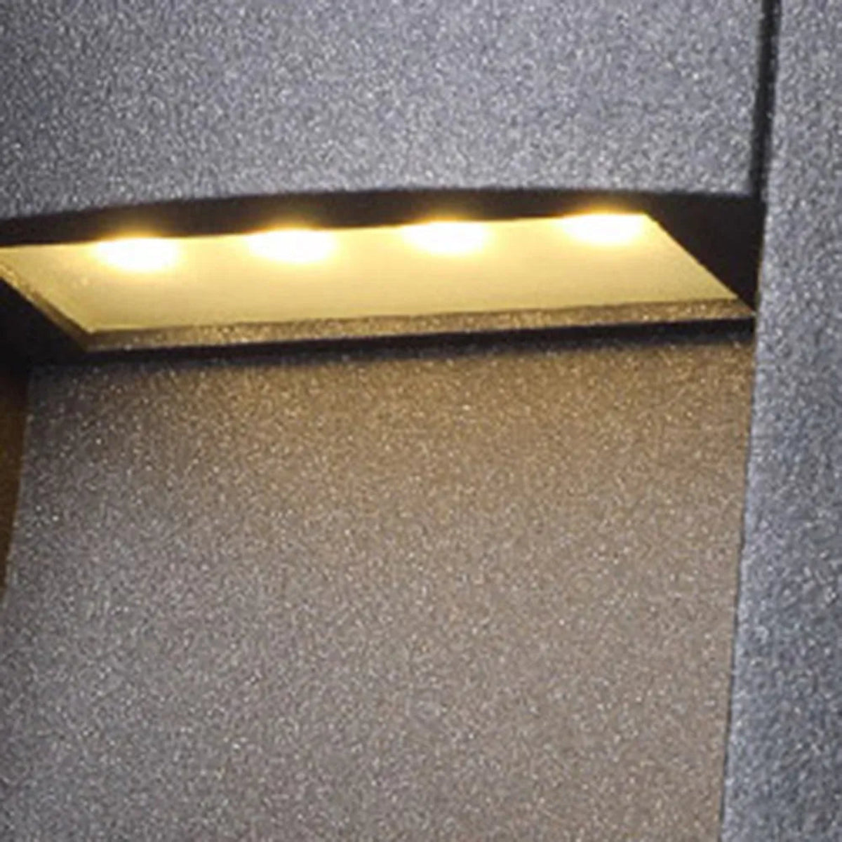 Modern Rectangular Outdoor Deck Step Light