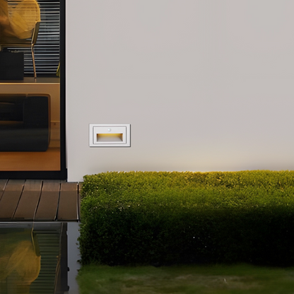Arcato Modern LED Deck Step Light – Black Metal Waterproof Sensor Light for Stairs