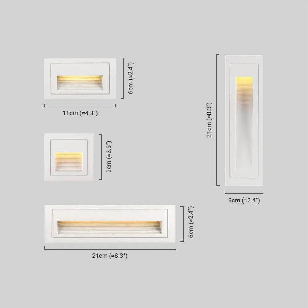 Arcato Moderne LED-Terrassenstufenleuchte – Schwarze, wasserdichte Sensorleuchte aus Metall für Treppen 