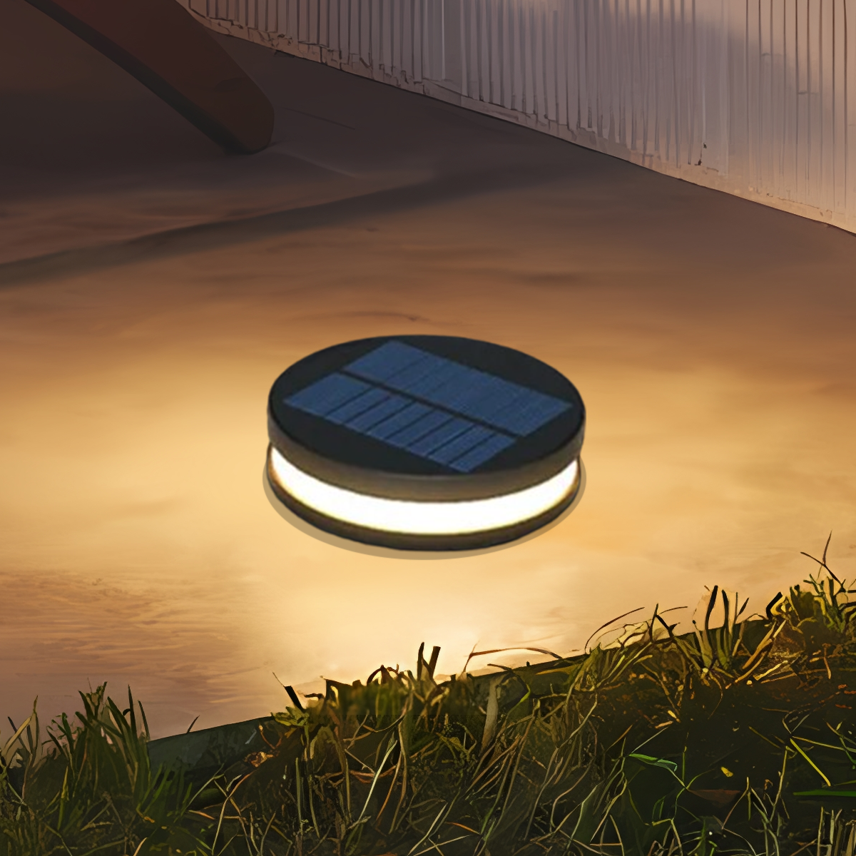 Irondale Industrial Outdoor Deck Step Lights - Black Round Metal Design for Garden