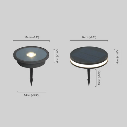Irondale Industrial Outdoor Deck Step Lights - Black Round Metal Design for Garden