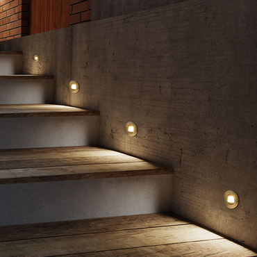 Minimalist Outdoor Deck Lights for stair