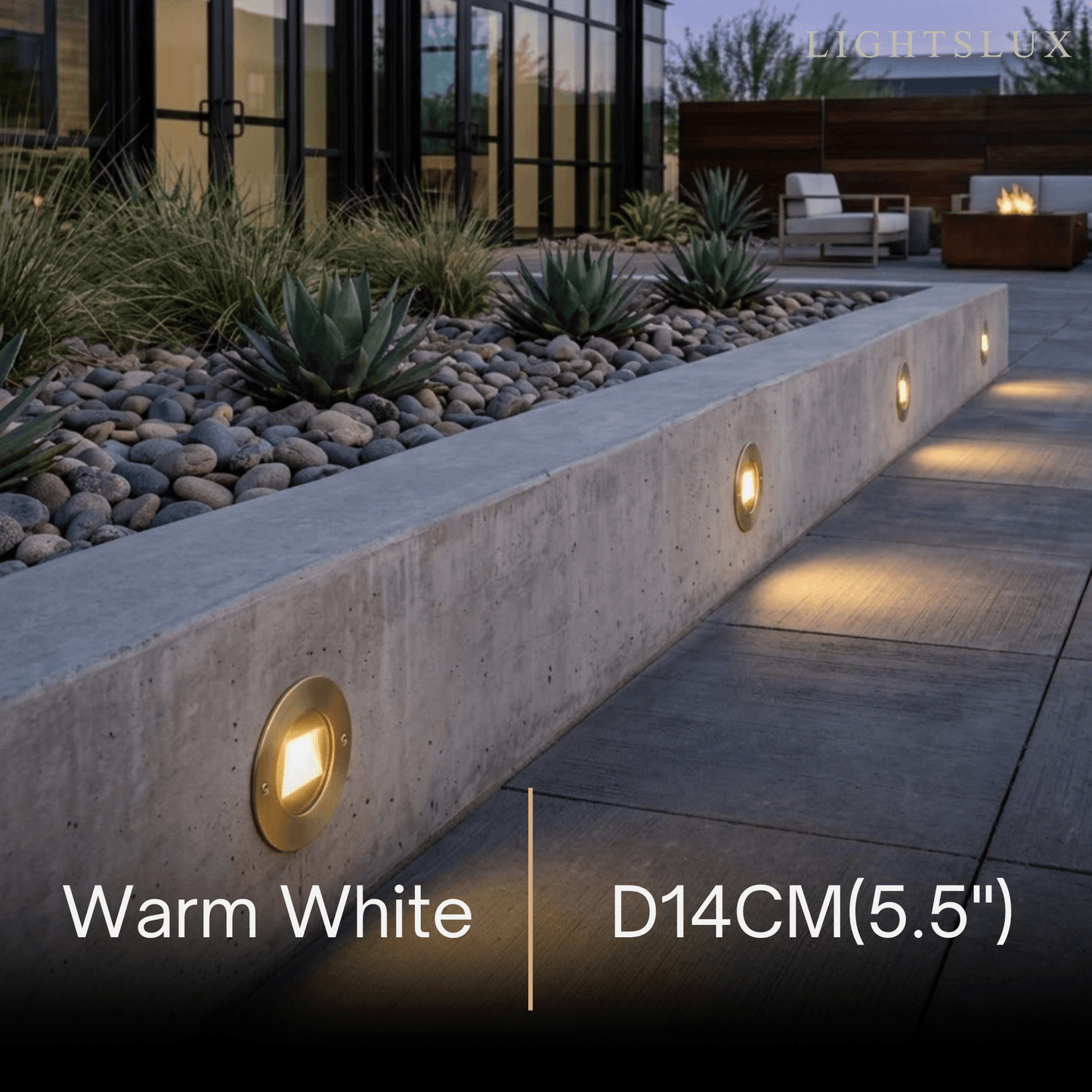 Irondale Minimalist Outdoor Deck Lights - Black
