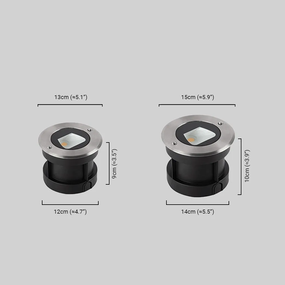 Irondale Minimalist Outdoor Deck Lights - Black