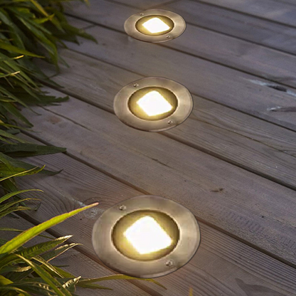 Minimalist Outdoor Deck Lights for stair wall