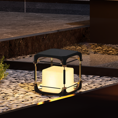 Modern Square Outdoor Floor Lamp