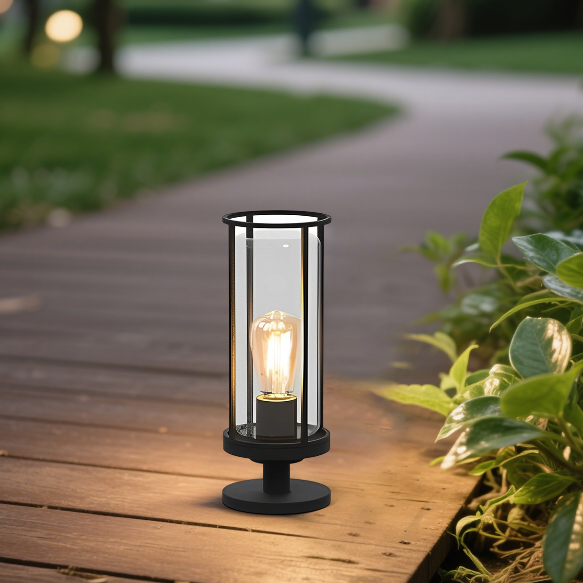 Modern Metal Outdoor Pillar Light