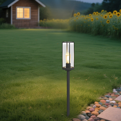 Modern Metal Outdoor Pillar Light