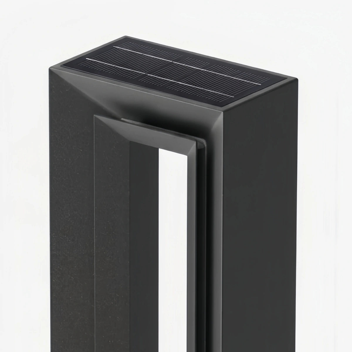 Luz de camino rectangular moderna Arcato - Metal negro/acrílico para senderos de jardín