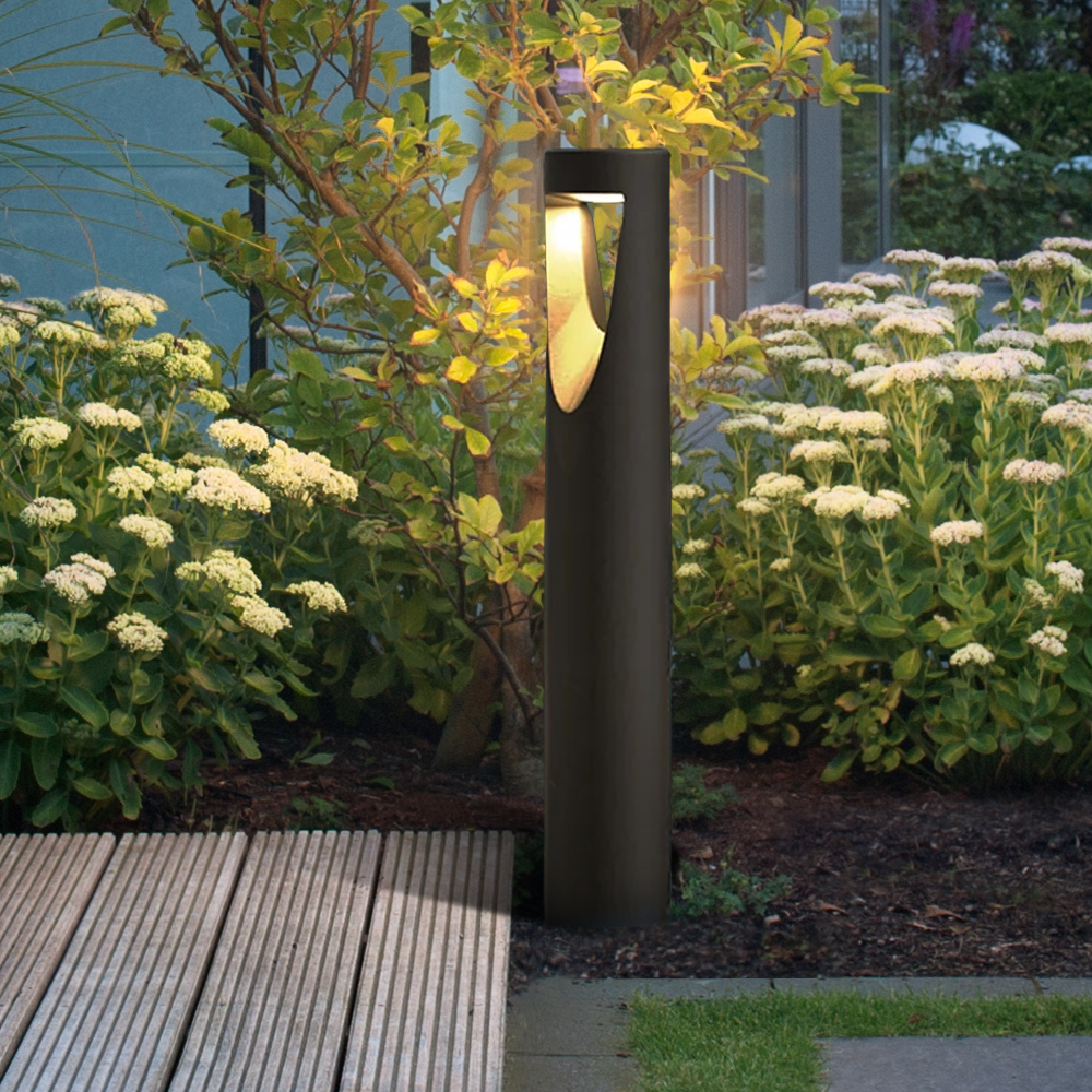 Modern Cylindrical Pathway Light