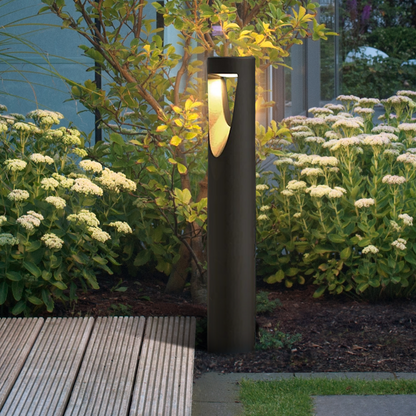 Modern Cylindrical Pathway Light