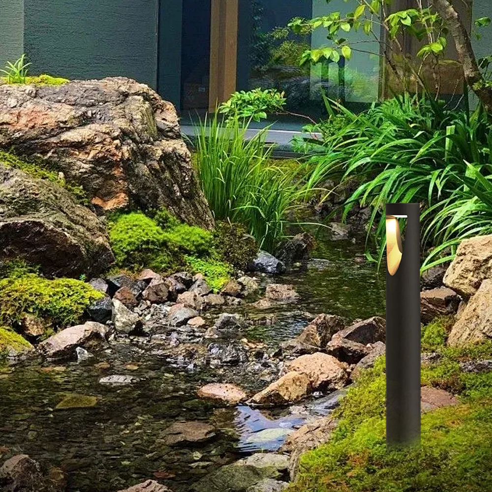 Modern Cylindrical Pathway Light