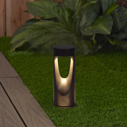 Modern Cylindrical Pathway Light