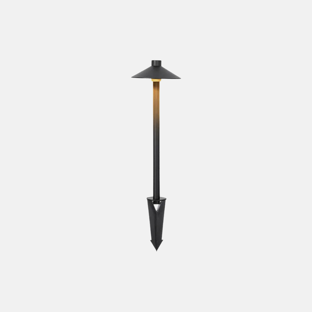Modern Black Outdoor Path Light Mushroom-Shaped