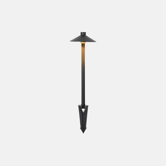 Modern Black Outdoor Path Light Mushroom-Shaped