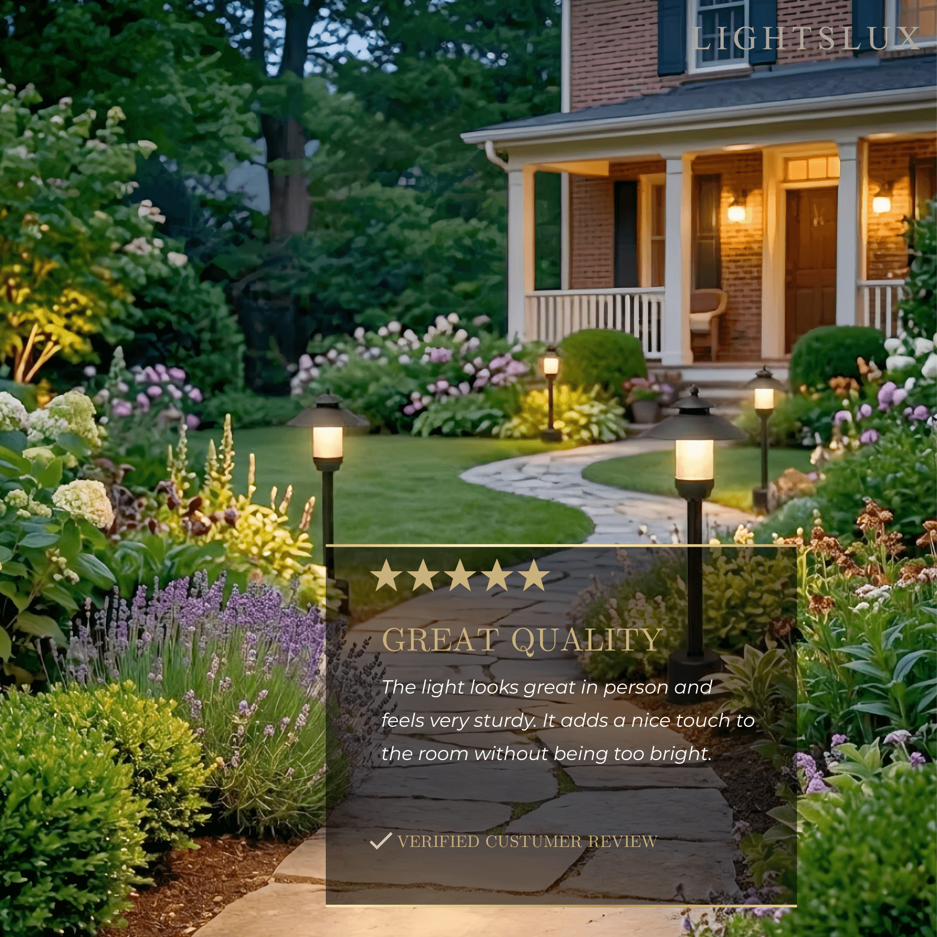 Irondale Modern Hooded Outdoor Pathway Light