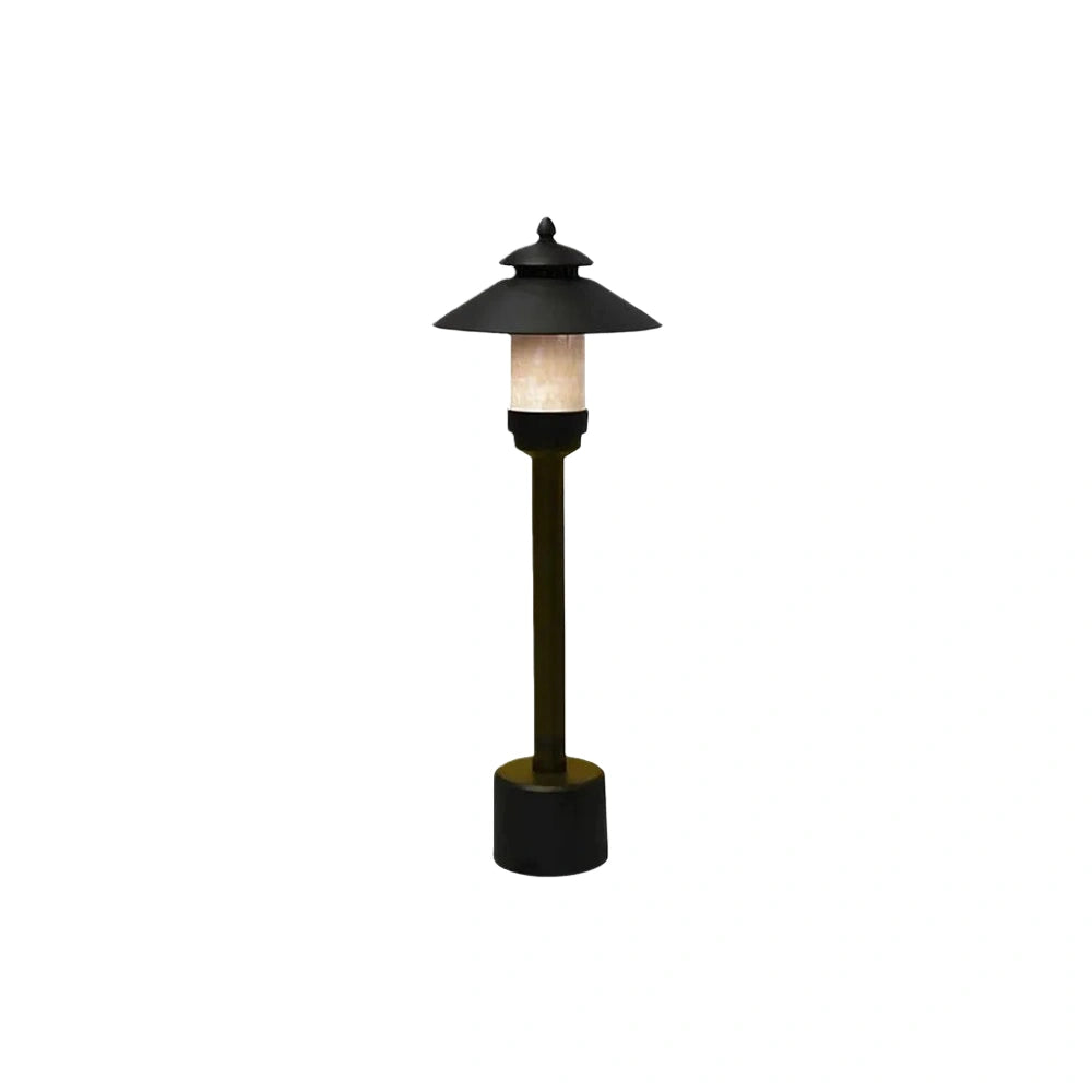 Modern Hooded Outdoor Pathway Light