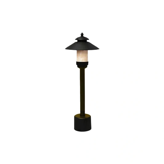 Modern Hooded Outdoor Pathway Light