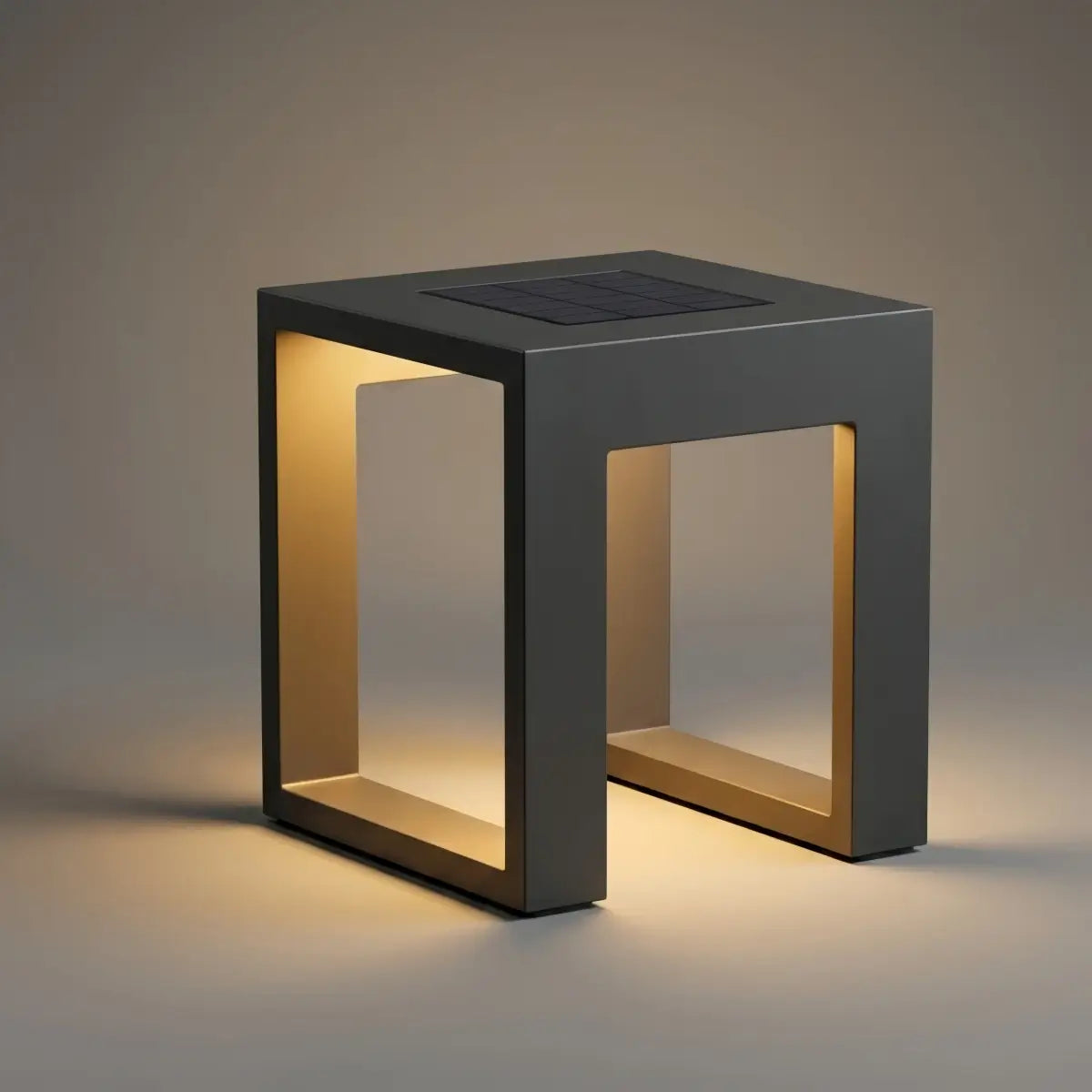Modern Square Solar Floor Lamp