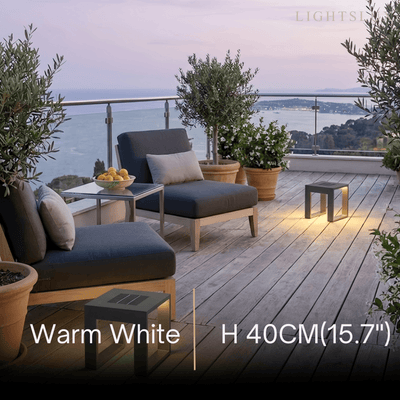 Modern Square Solar Floor Lamp