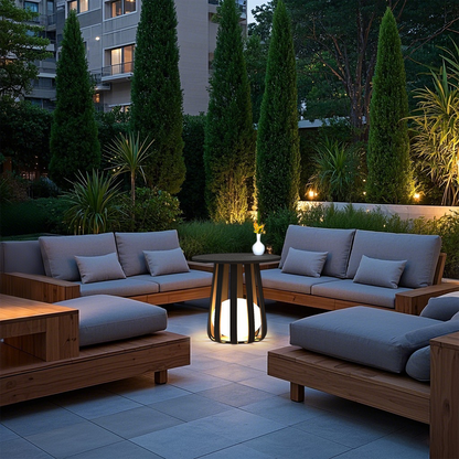 Modern Metal Solar Outdoor Floor Lamp