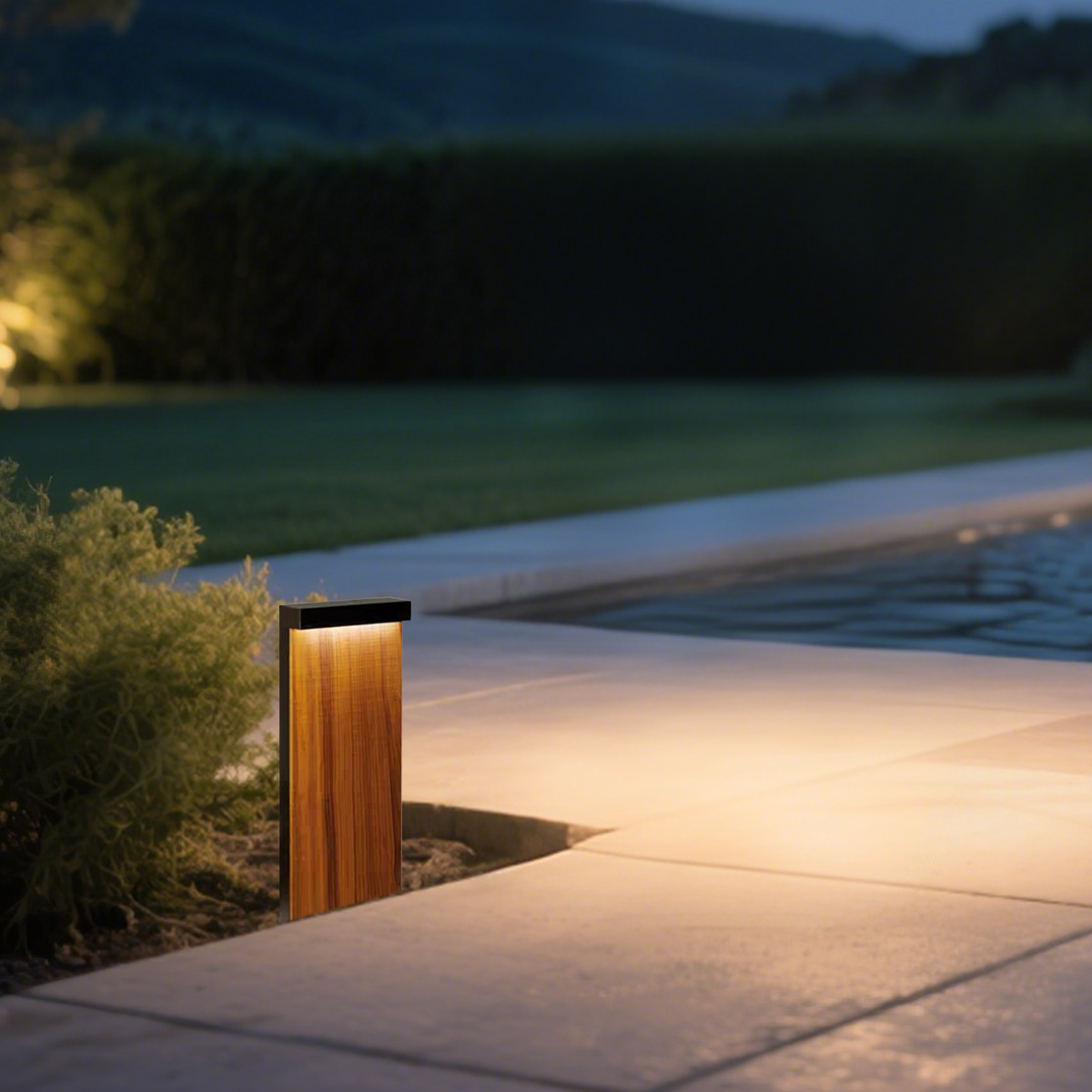 Modern Rectangular Outdoor Pathway Light