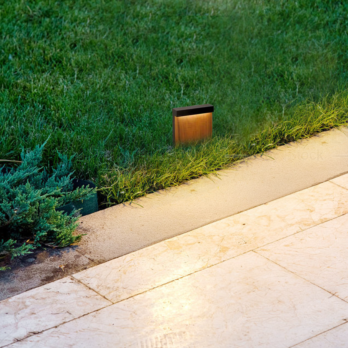 Modern Rectangular Outdoor Pathway Light