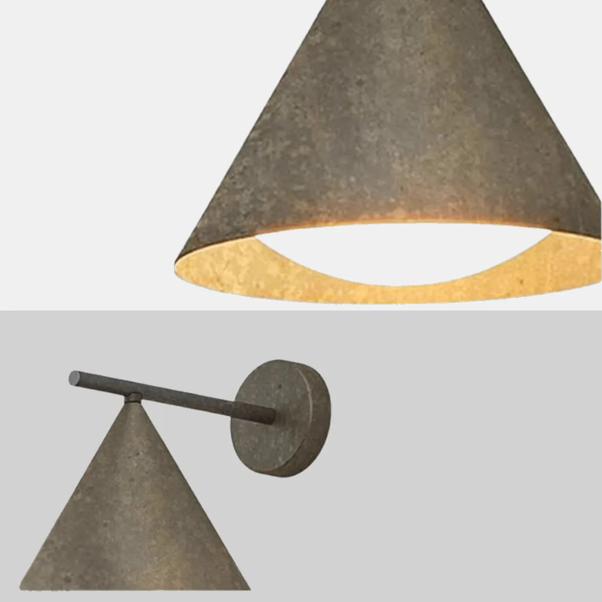 Black Metal Light for Exterior Wall