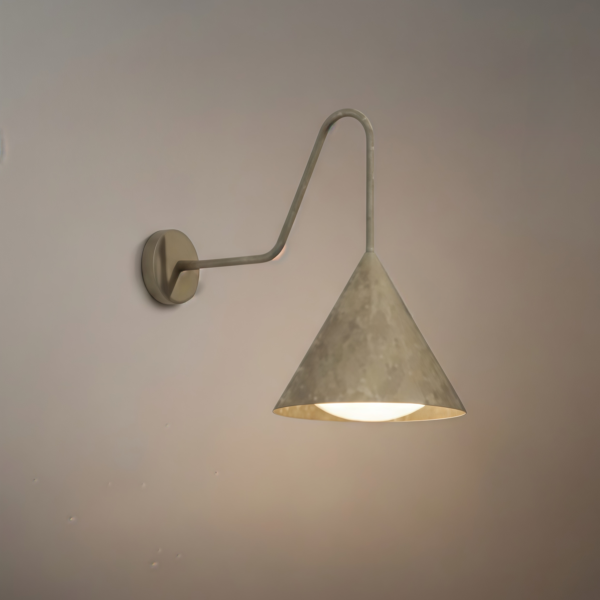  Conical Outdoor Wall Lamp – Black Metal Light for Exterior Wall