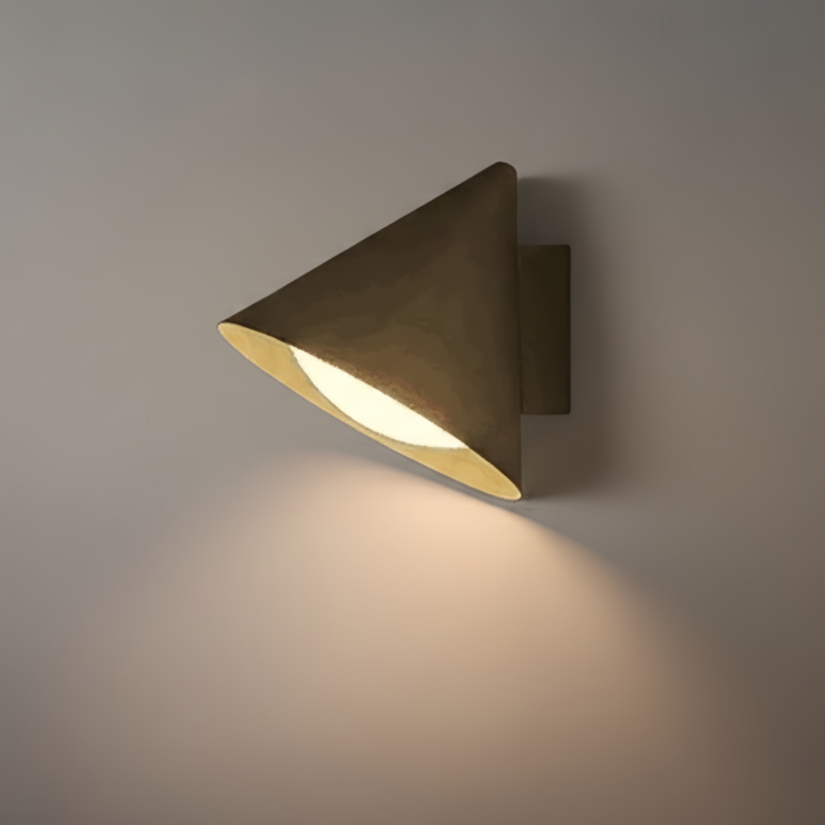  Conical Outdoor Wall Lamp – Black Metal Light for Exterior Wall