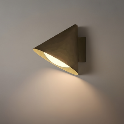  Conical Outdoor Wall Lamp – Black Metal Light for Exterior Wall