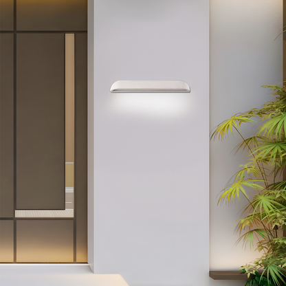 Modern Arched Outdoor Wall Lamp White