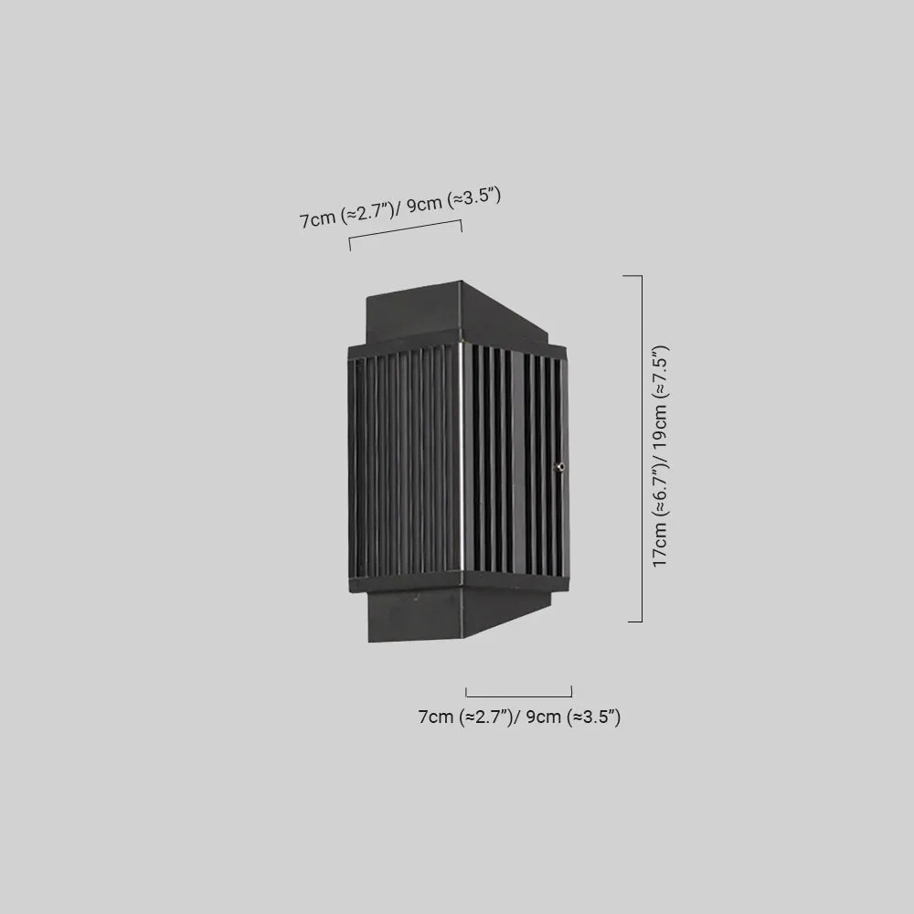 Modern Rectangular Outdoor Wall Lamp