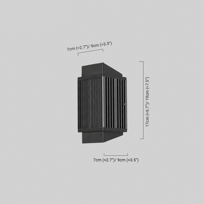 Modern Rectangular Outdoor Wall Lamp